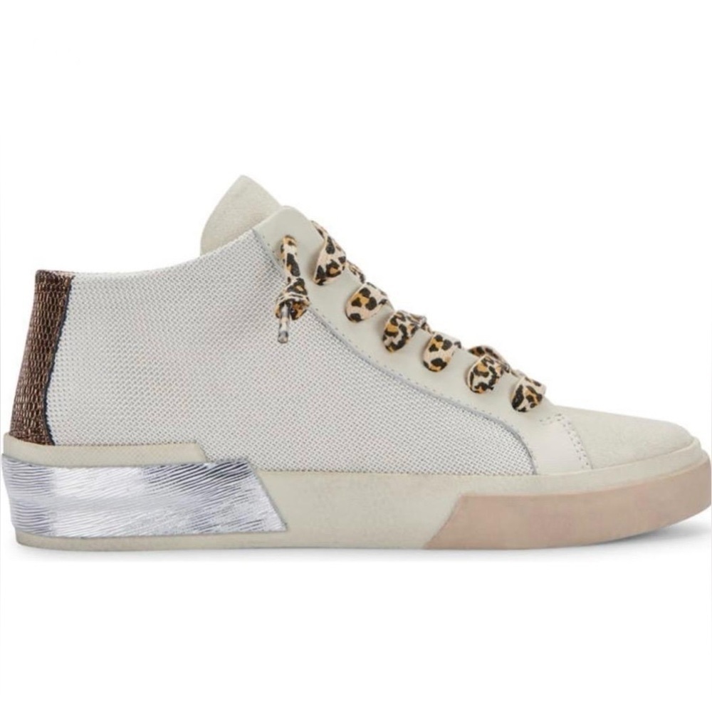 Dolce Vita Zoel Fashion Sneakers Shoes White Multi High Top Mesh - NWT